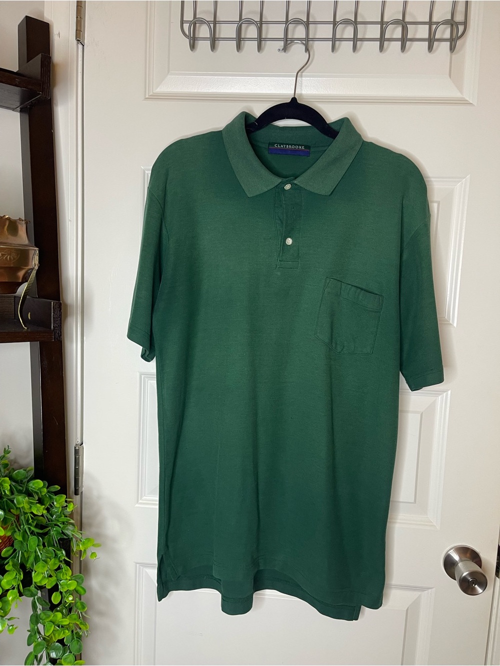 CLAYBROOKE| Men’s Green Polo Shirt with Pocket
